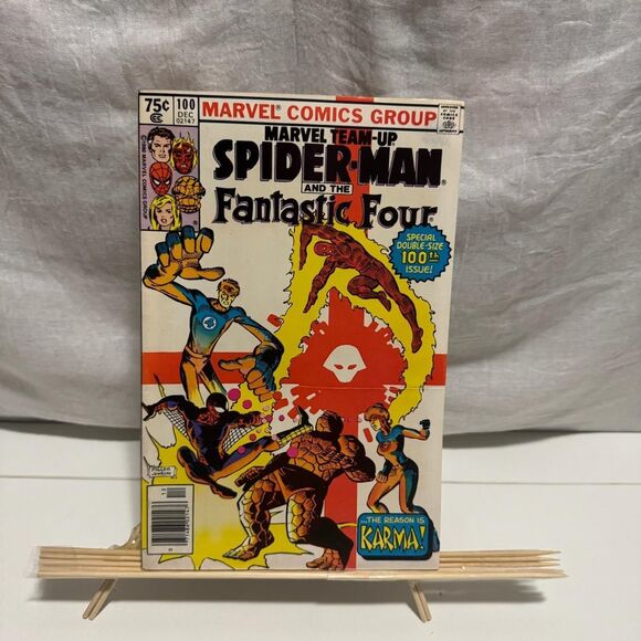 Marvel Other - Marvel Spiderman And The Fantastic Four #100 1980 comic book